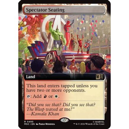 Spectator Seating (Extended Art) (MSC-495) - Commander: Marvel Super Heroes