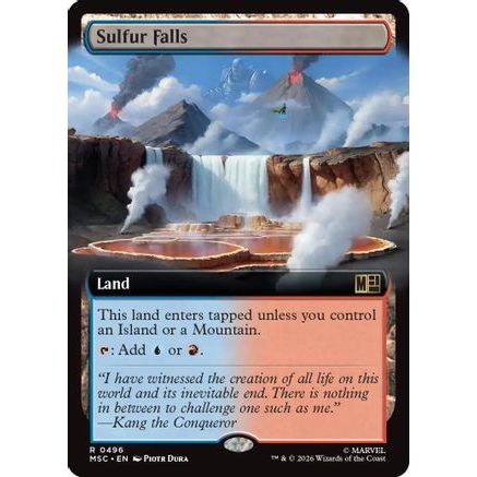 Sulfur Falls (Extended Art) (MSC-496) - Commander: Marvel Super Heroes