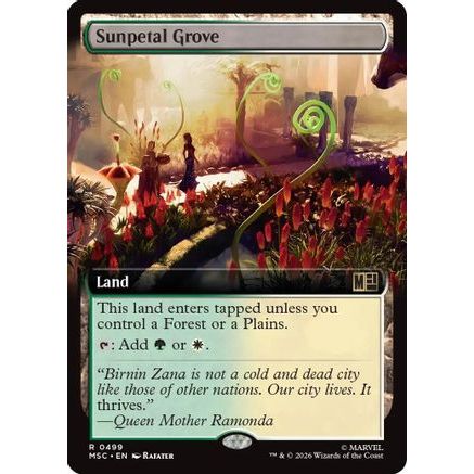 Sunpetal Grove (Extended Art) (MSC-499) - Commander: Marvel Super Heroes