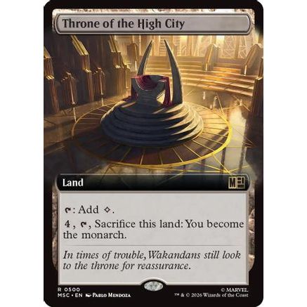 Throne of the High City (Extended Art) (MSC-500) - Commander: Marvel Super Heroes Foil