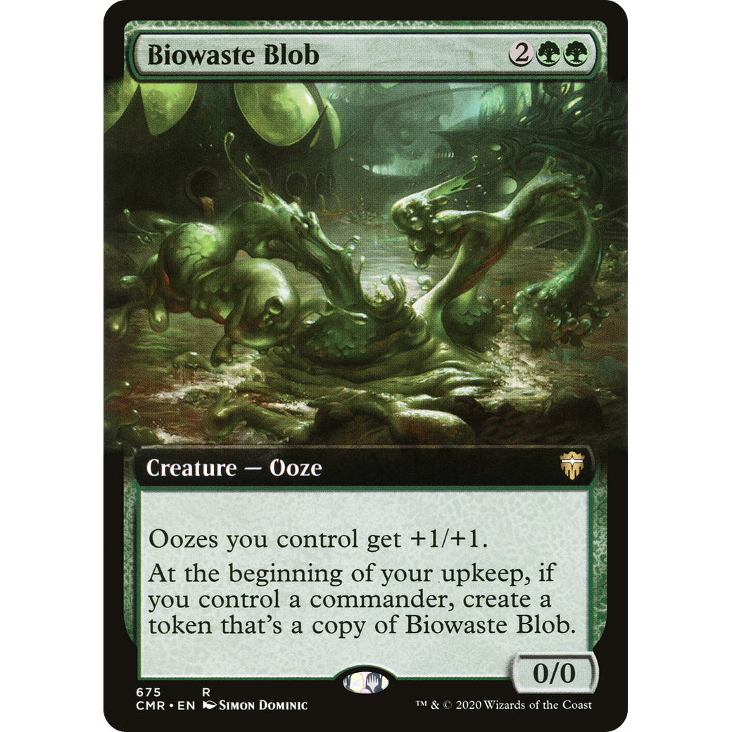Biowaste Blob (Extended Art) (CMR-675) - Commander Legends: (Extended Art) Foil