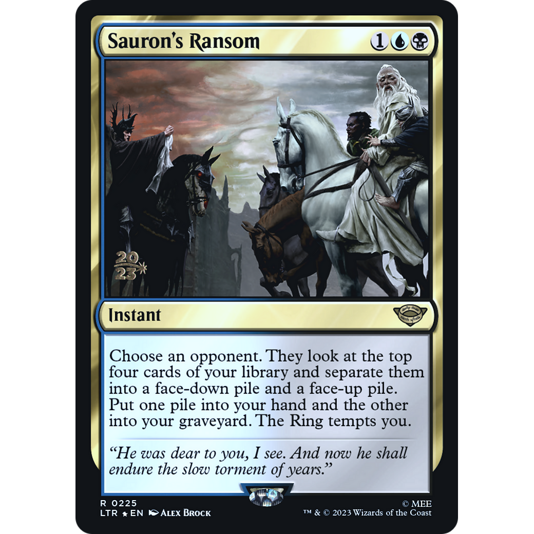 Sauron's Ransom (PRE-225S) - Tales of Middle-earth Promos Foil
