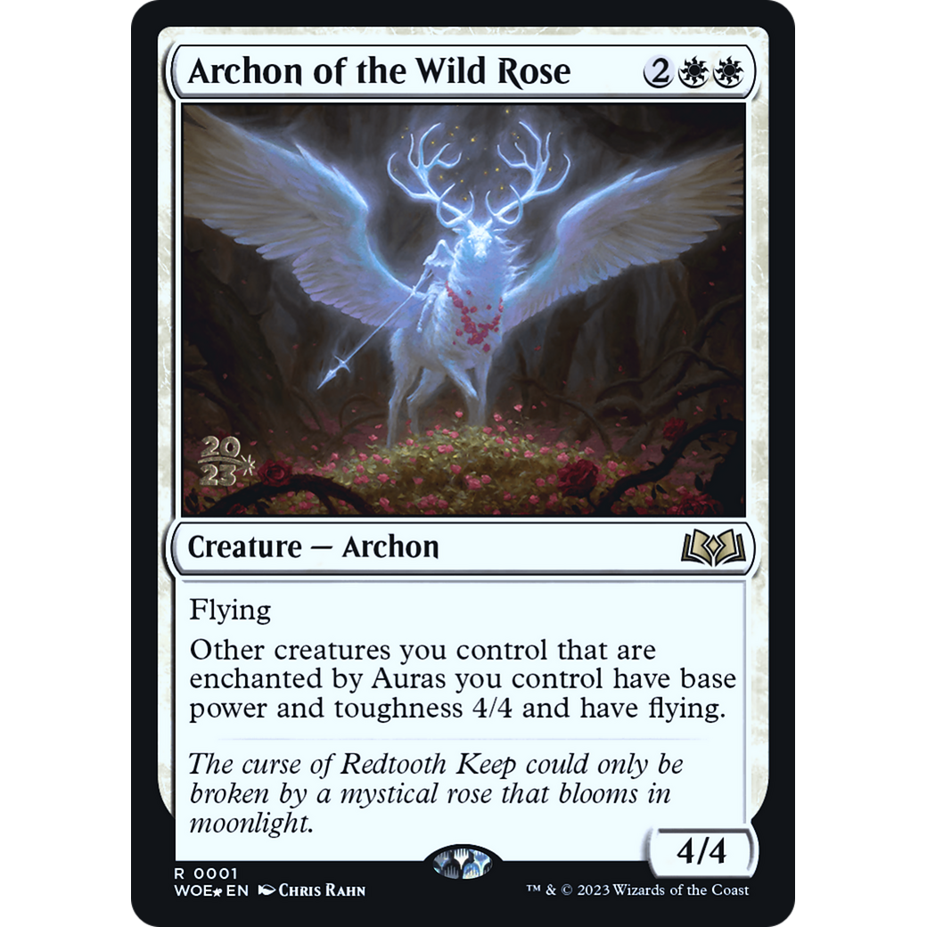 Archon of the Wild Rose (PRE-01S) - Wilds of Eldraine Promos Foil