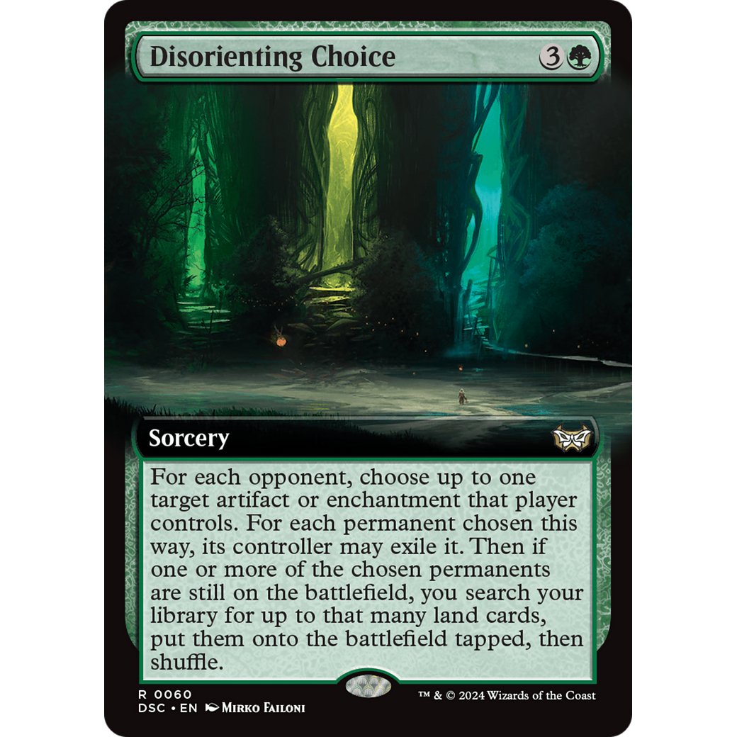 Disorienting Choice (DSC-060) - Duskmourn: House of Horror Commander: (Extended Art)