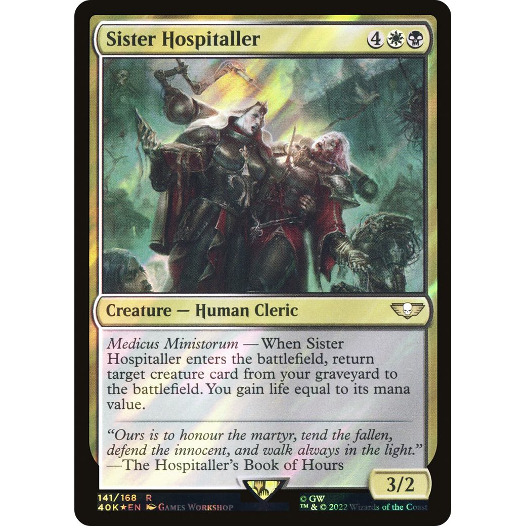 Sister Hospitaller (40K-141) - Warhammer 40,000 Commander Foil