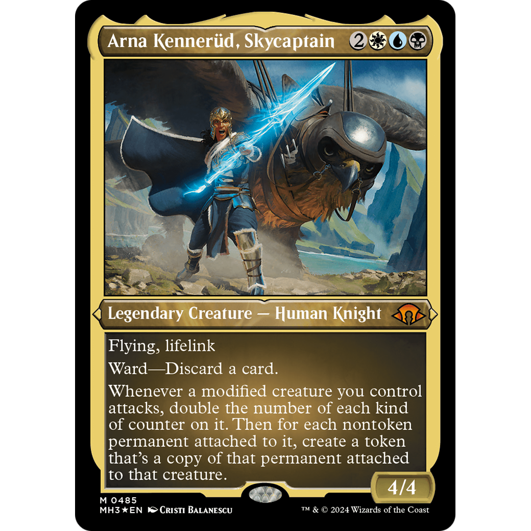 Arna Kennerüd, Skycaptain (MH3-485) - Modern Horizons 3 Etched Foil