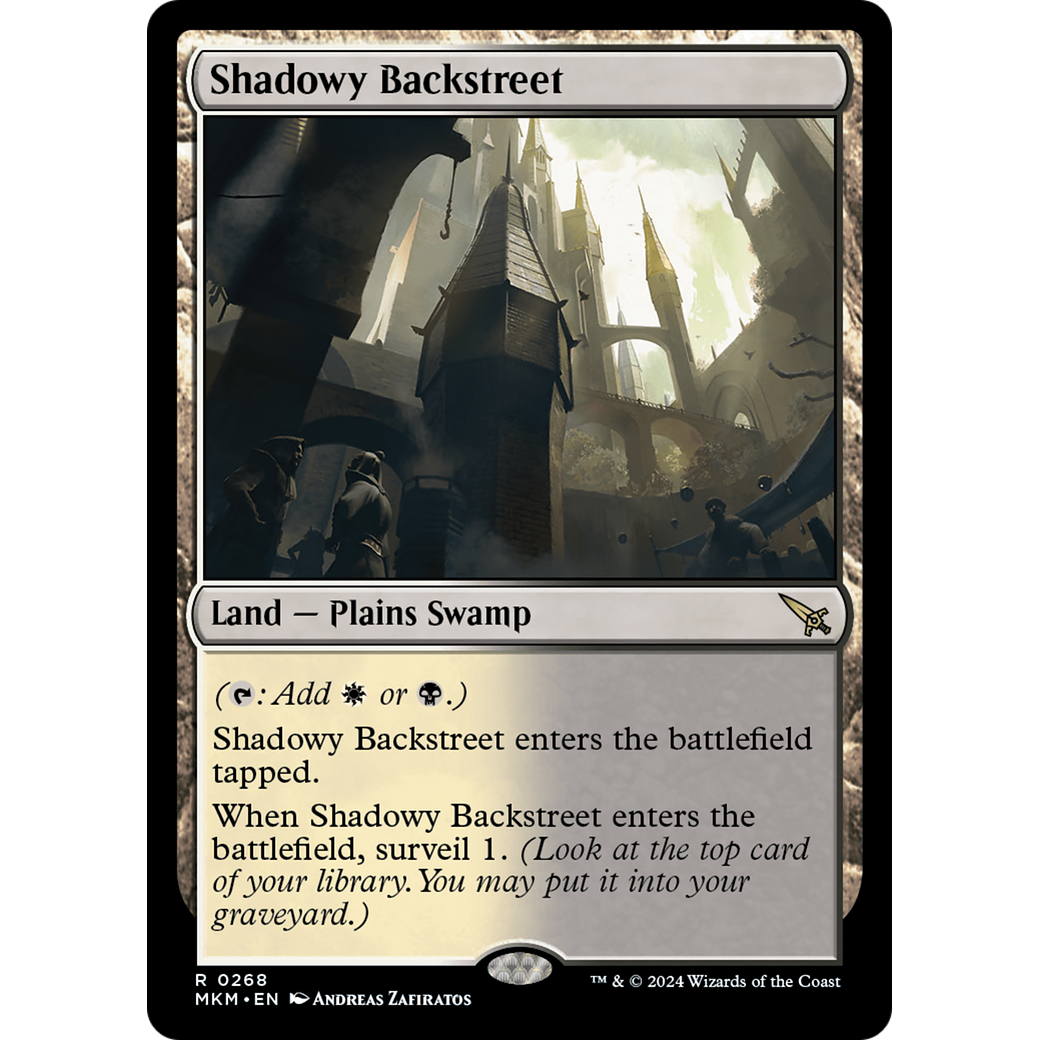 Shadowy Backstreet (MKM-268) - Murders at Karlov Manor Foil