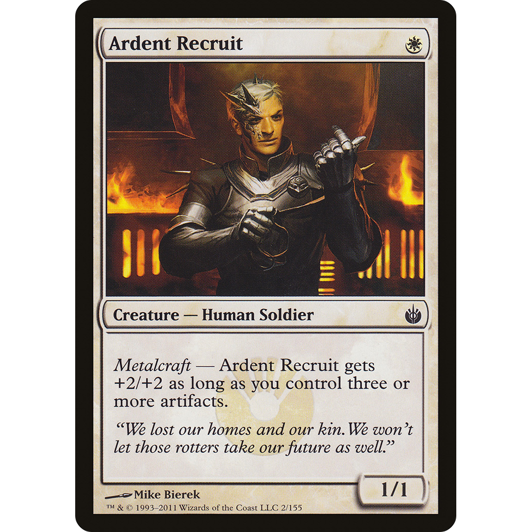 Ardent Recruit (MBS-002) - Mirrodin Besieged Foil