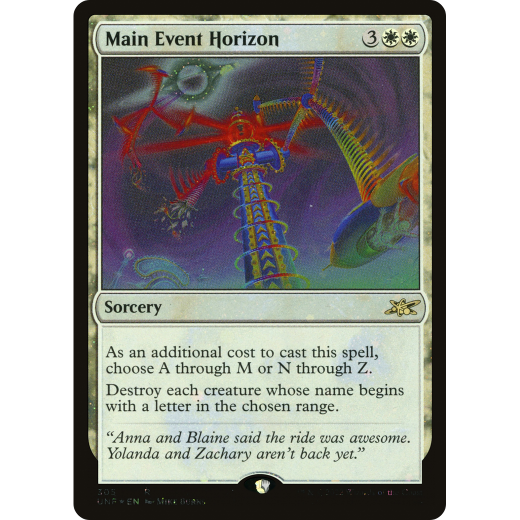 Main Event Horizon (Galaxy Foil) (UNF-305) - Unfinity Foil