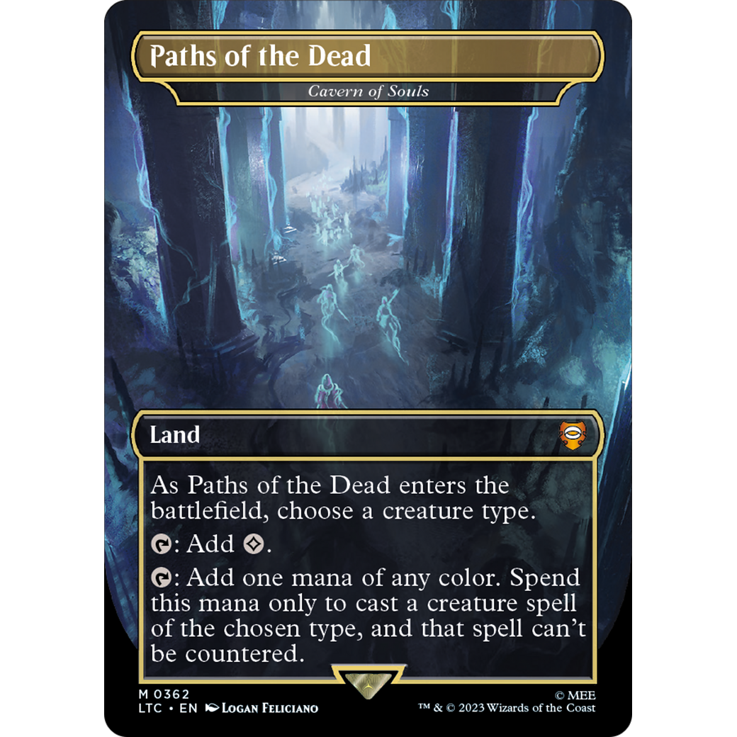 Cavern of Souls (LTC-362) - Tales of Middle-earth Commander / Paths of the Dead (Borderless) Foil