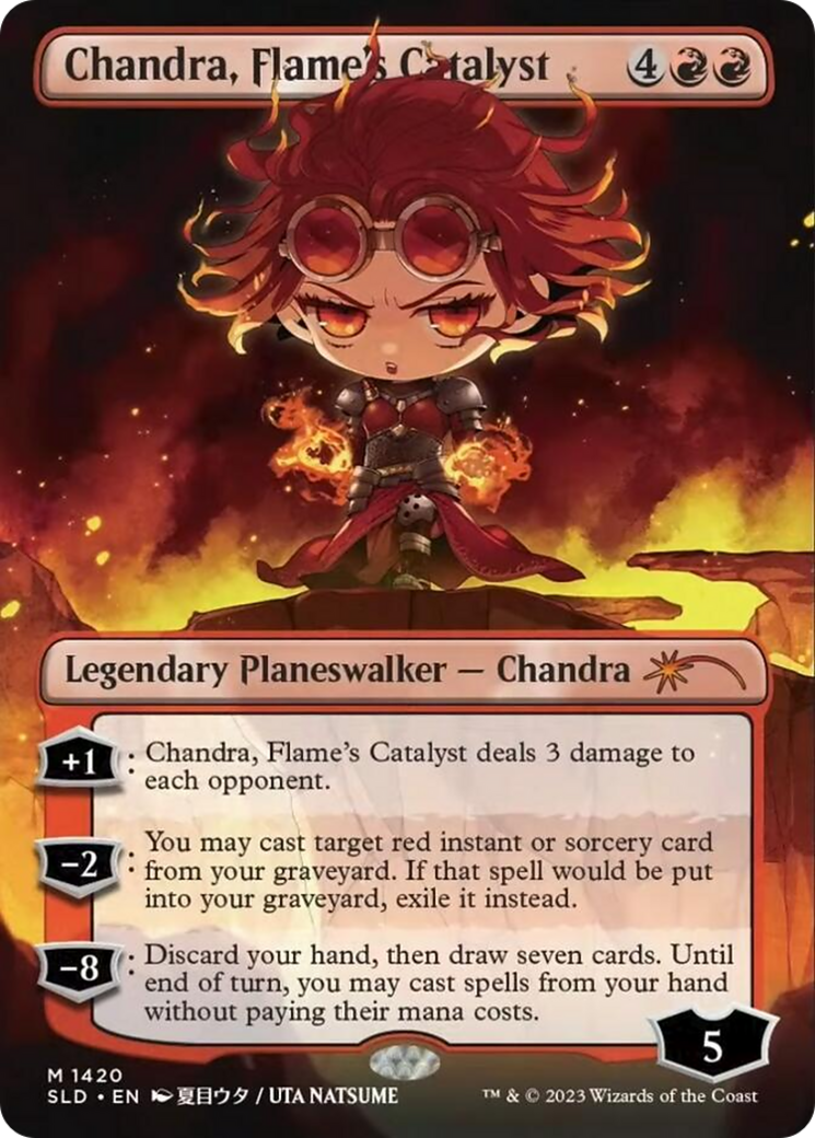 Chandra, Flame's Catalyst (SLD-1420★) - Secret Lair Drop (Borderless)