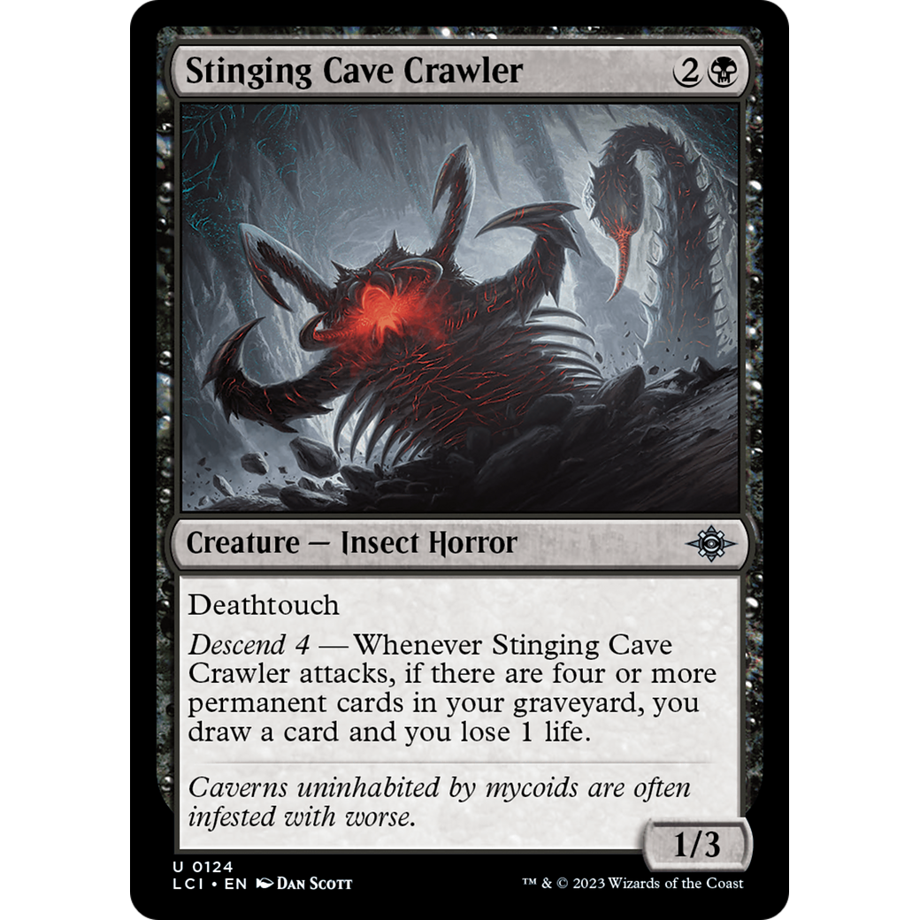 Stinging Cave Crawler (LCI-124) - The Lost Caverns of Ixalan Foil