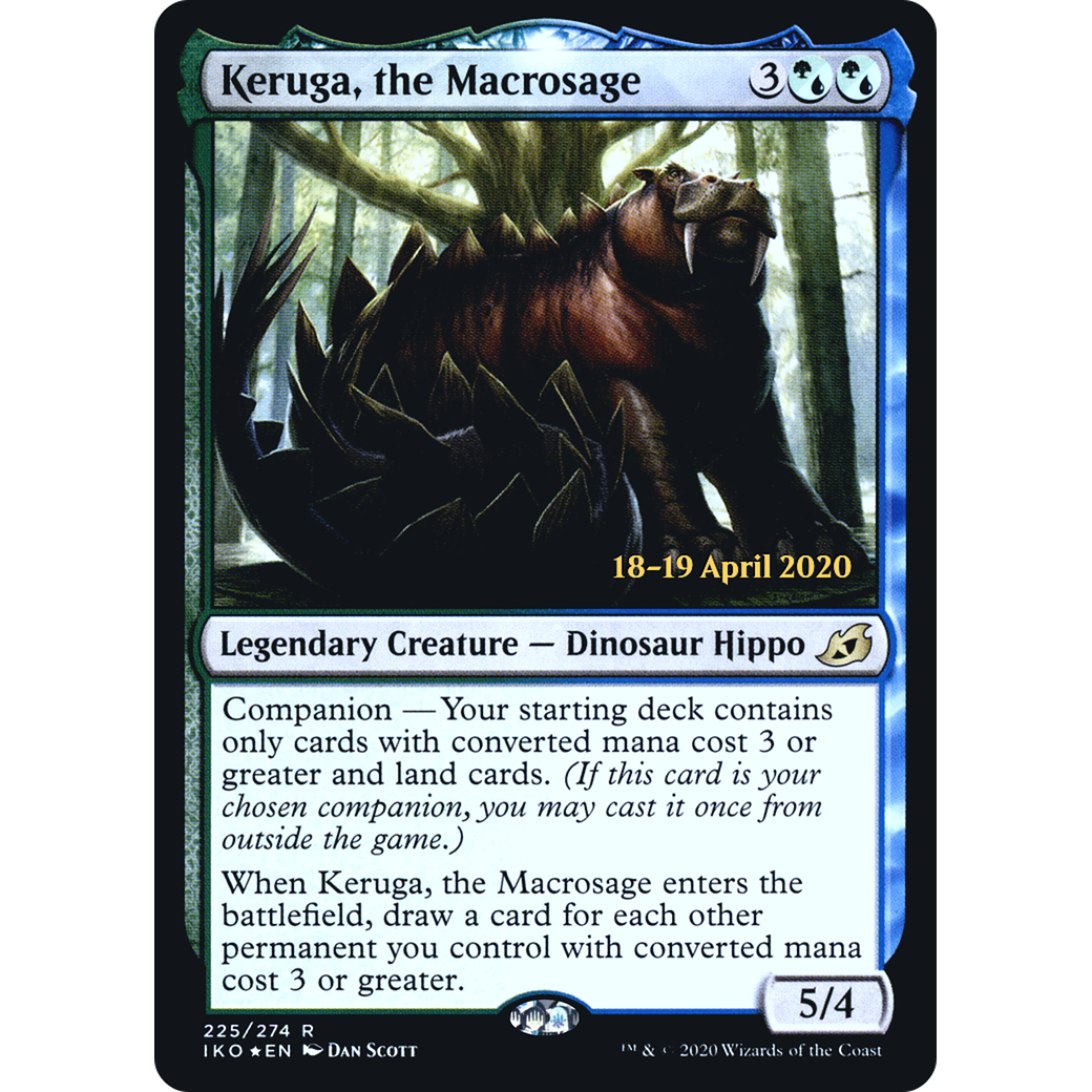 Keruga, the Macrosage (PRE-225) - Ikoria: Lair of Behemoths Promos: (companion) Foil