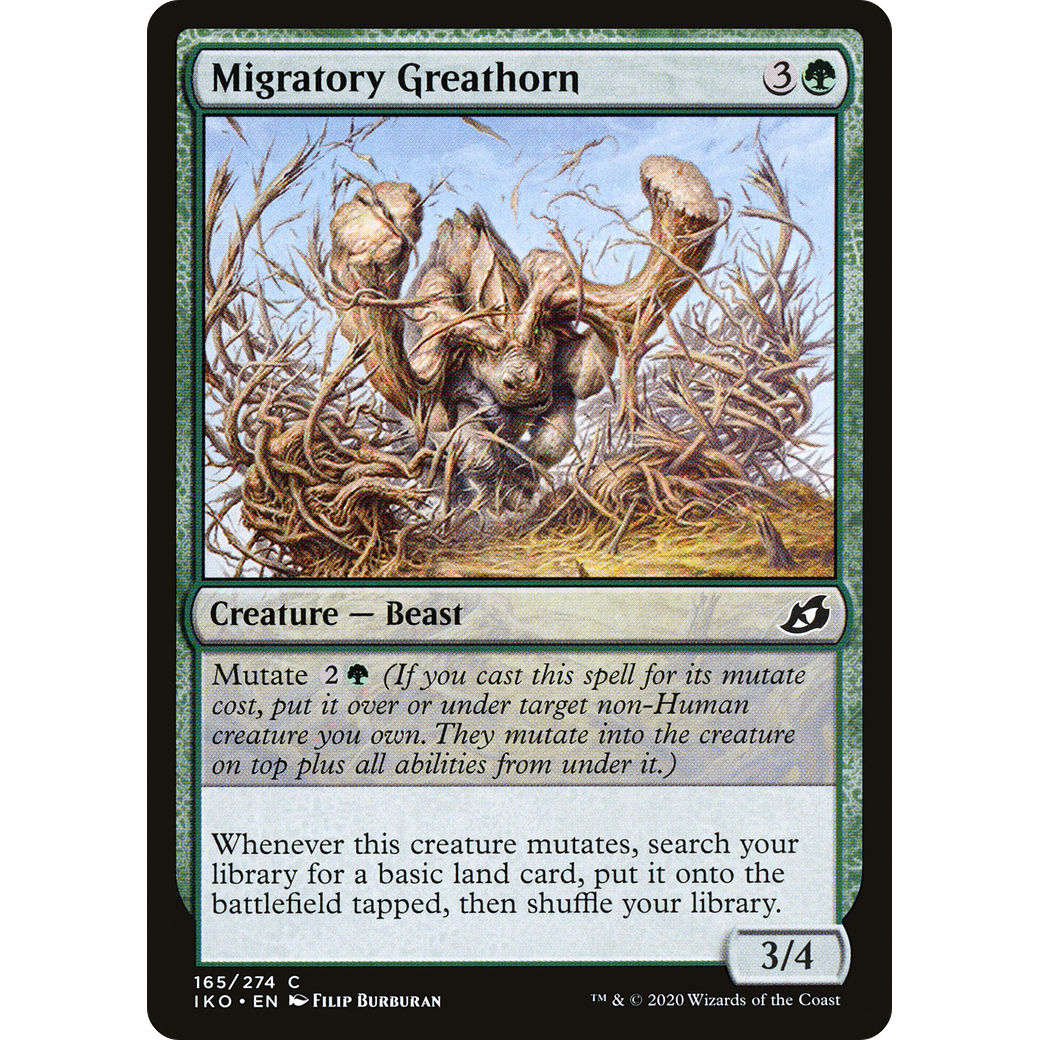 Migratory Greathorn (IKO-165) - Ikoria: Lair of Behemoths Foil
