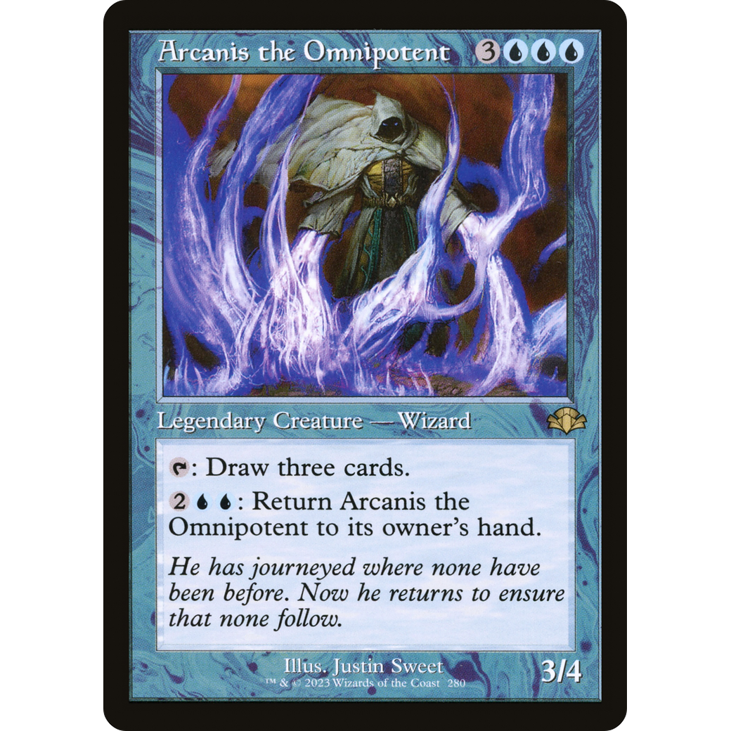 Arcanis the Omnipotent (Retro Frame) (DMR-280) - Dominaria Remastered Foil