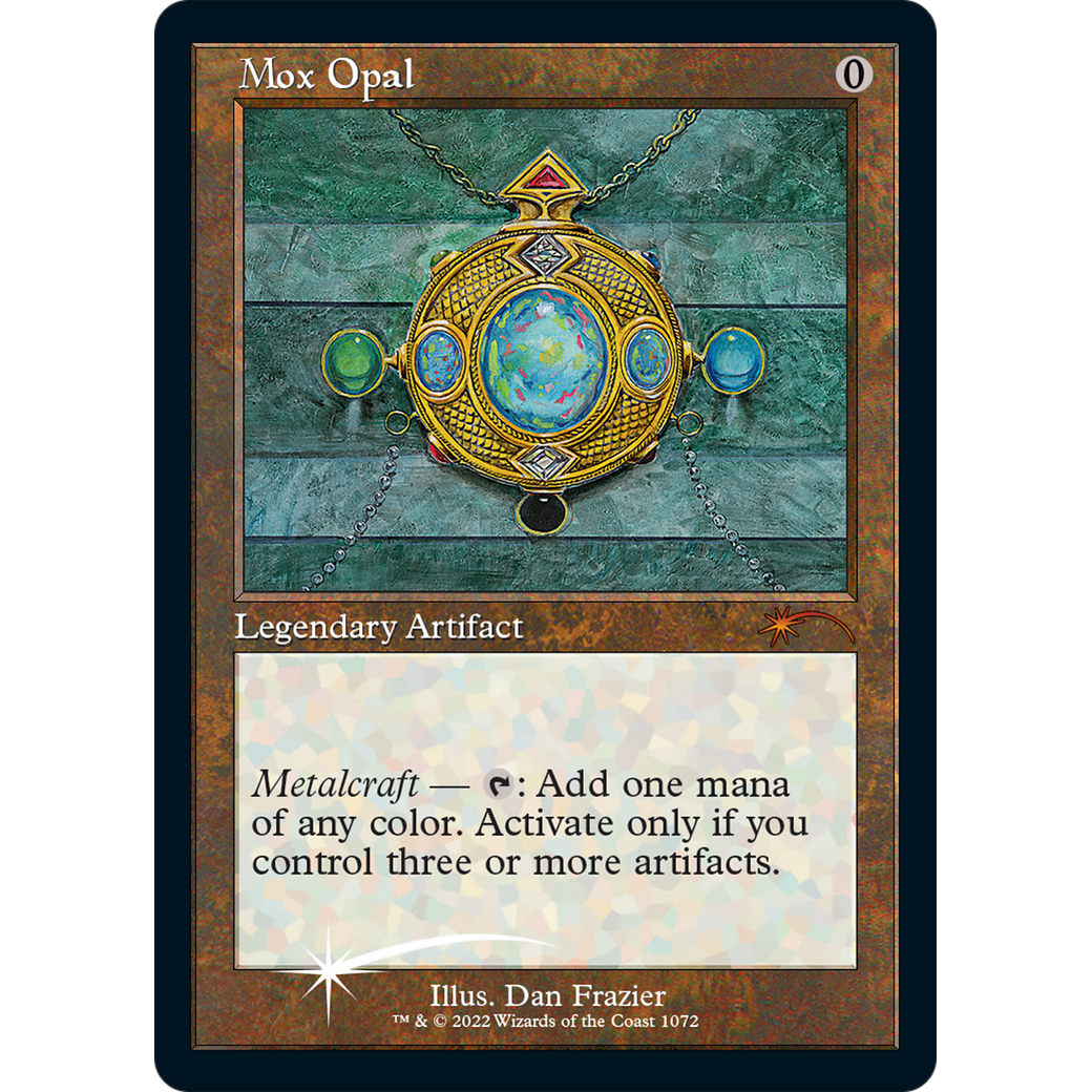Mox Opal (Retro Frame) (Foil Etched) (SLD-1072) - Secret Lair Drop Series Foil