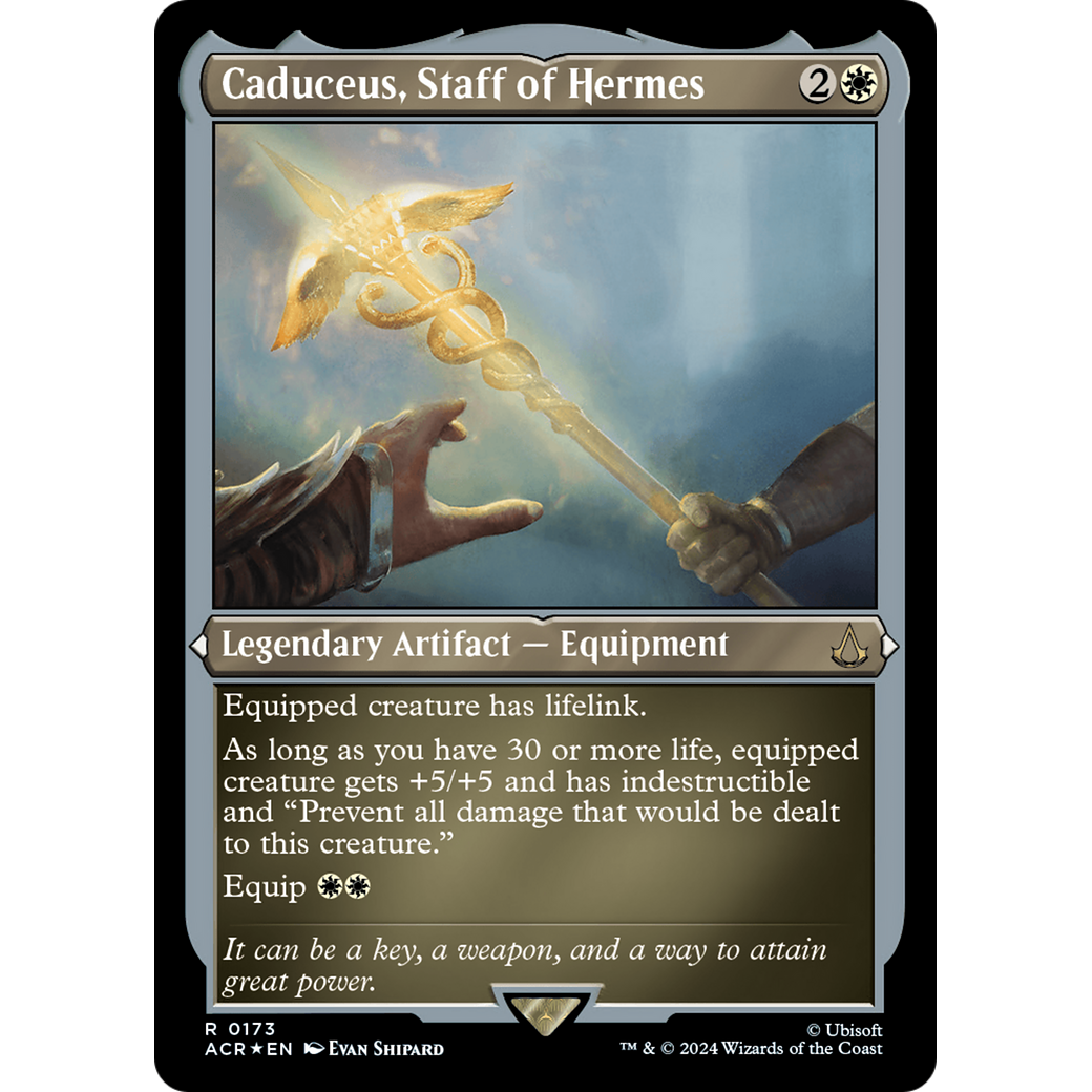 Caduceus, Staff of Hermes (ACR-173) - Assassin's Creed Etched Foil
