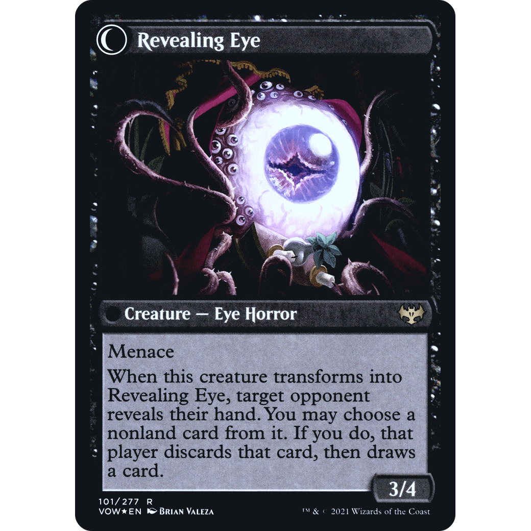 Concealing Curtains (PRE-101) - Innistrad: Crimson Vow Promos: (Double Faced Transform) Foil