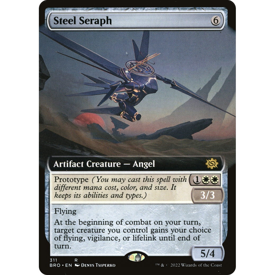Steel Seraph (Extended Art) (BRO-311) - The Brothers' War: (Extended Art)