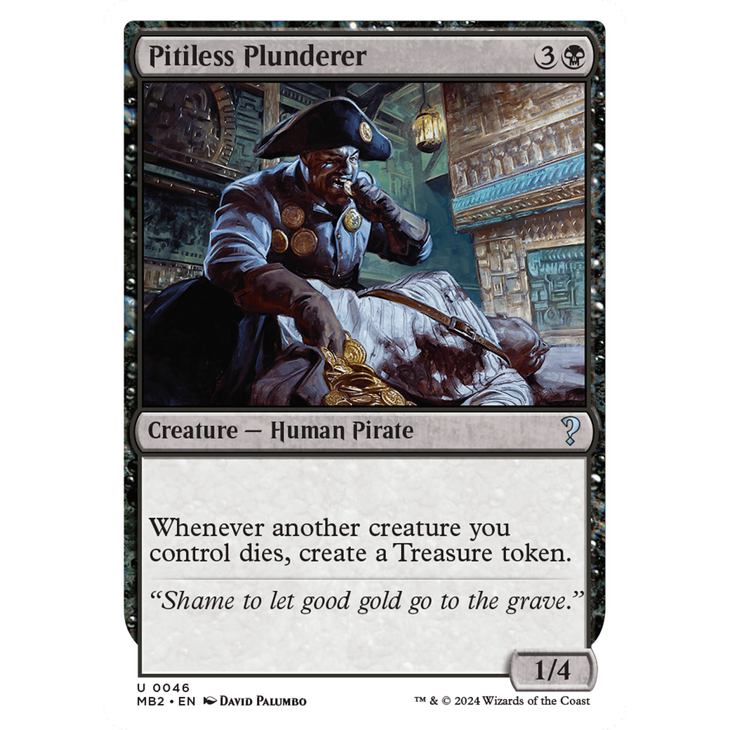 Pitiless Plunderer (White Border) (MB2-046) - Mystery Booster 2
