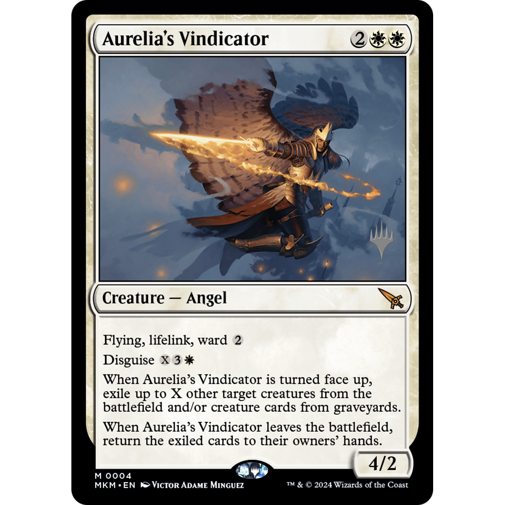 Aurelia's Vindicator (PPMKM-04P) - Murders at Karlov Manor Promos Foil