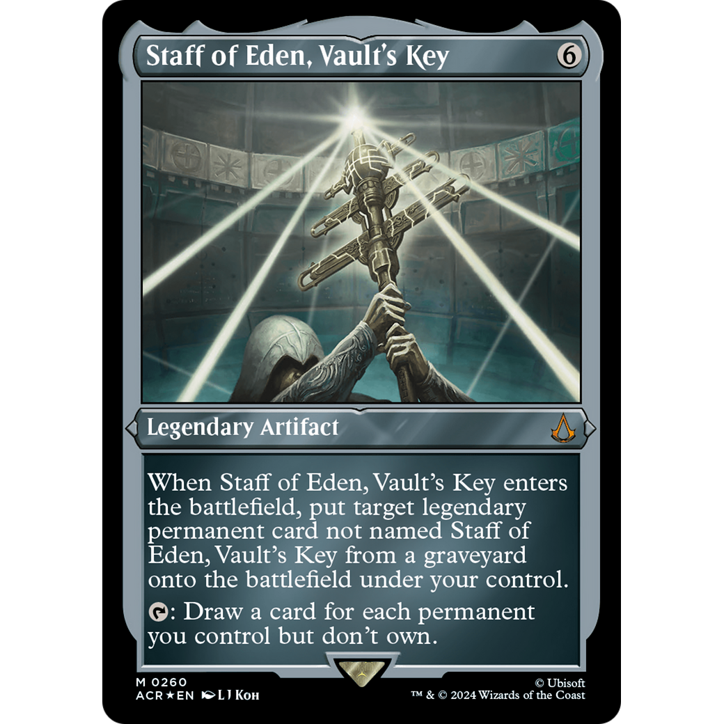 Staff of Eden, Vault's Key (ACR-260) - Assassin's Creed Etched Foil