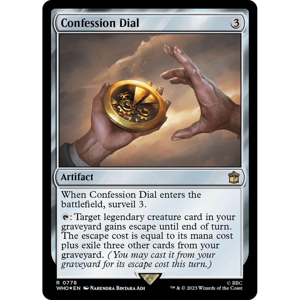 Confession Dial (Surge Foil) (WHO-778) - Doctor Who Foil