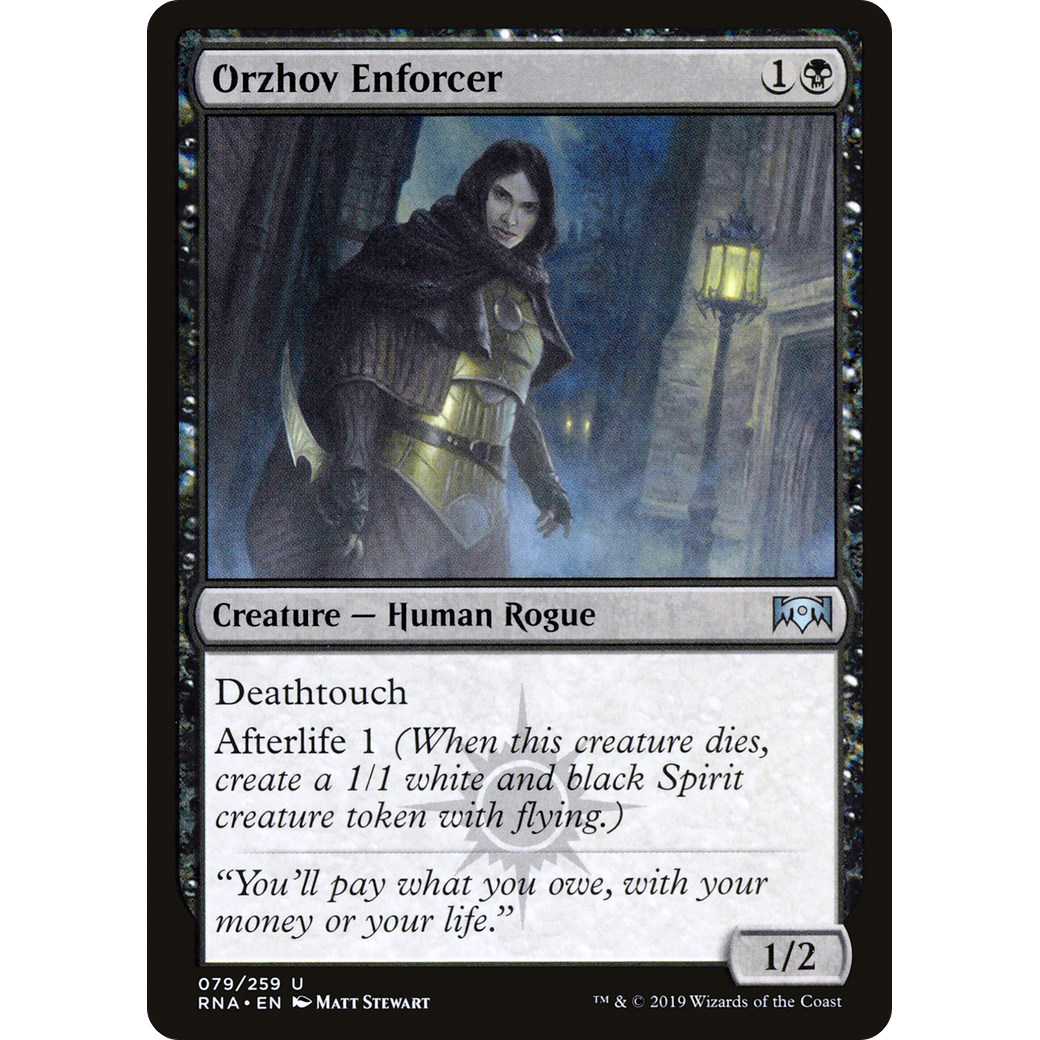 Orzhov Enforcer (RNA-079) - Ravnica Allegiance Foil
