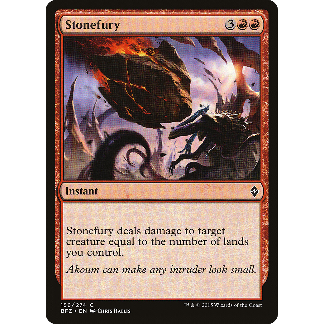 Stonefury (BFZ-156) - Battle for Zendikar