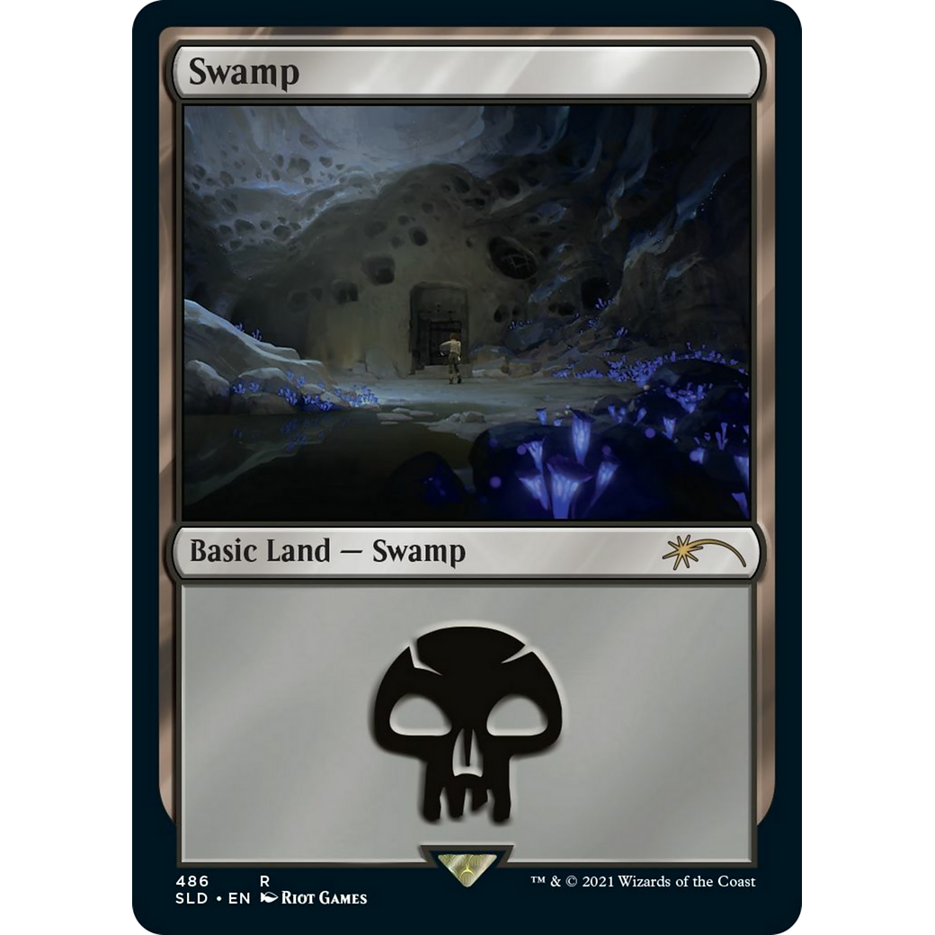 Swamp (Secret Lair x Arcane: Lands) (SLD-486) - Secret Lair Drop