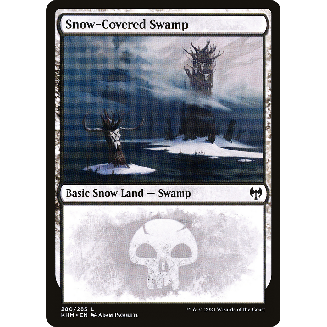 Snow-Covered Swamp (280) (KHM-280) - Kaldheim: (snow) Foil