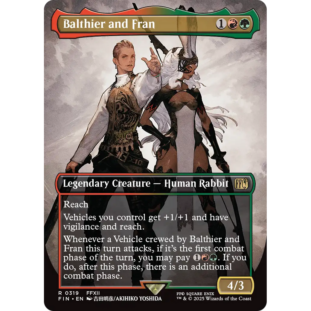 Balthier and Fran (Borderless) (0319) (FIN-319) - FINAL FANTASY (Borderless) Foil