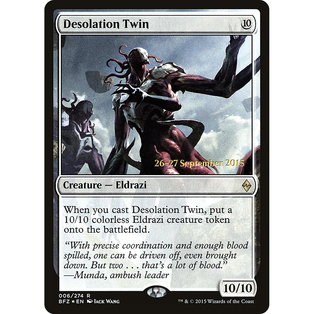 Desolation Twin (PRE-006) - Battle for Zendikar Promos Foil