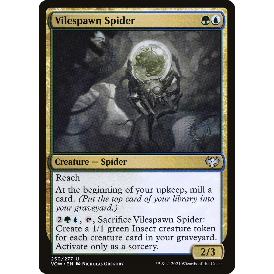 Vilespawn Spider (VOW-250) - Innistrad: Crimson Vow Foil