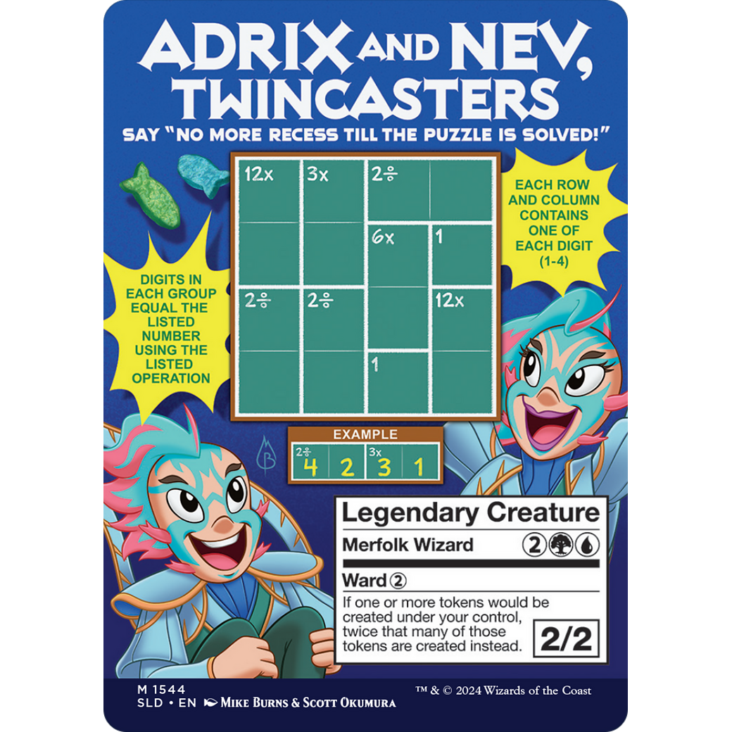 Adrix and Nev, Twincasters (SLD-1544) - Secret Lair Drop (Borderless) Foil