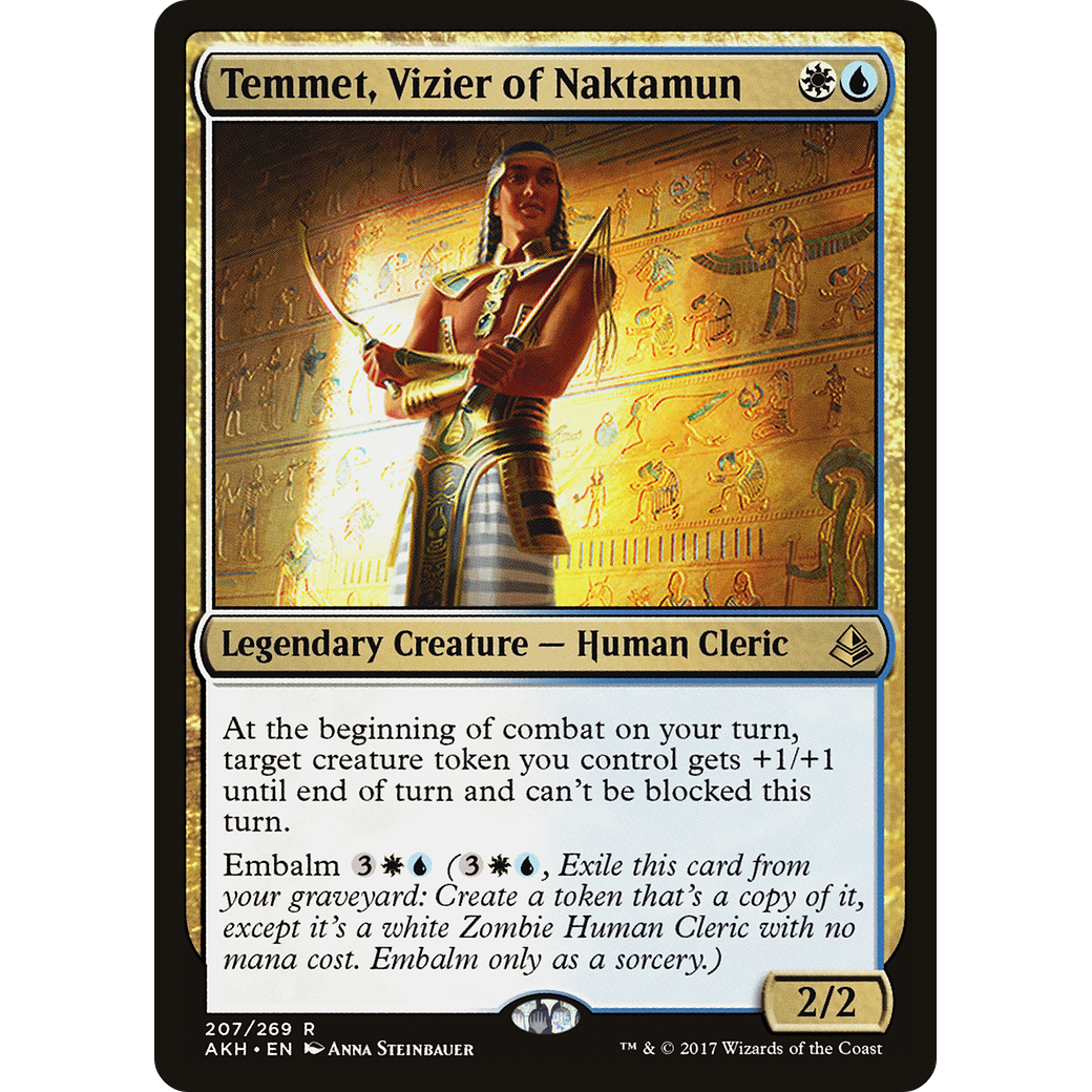 Temmet, Vizier of Naktamun (AKH-207) - Amonkhet Foil
