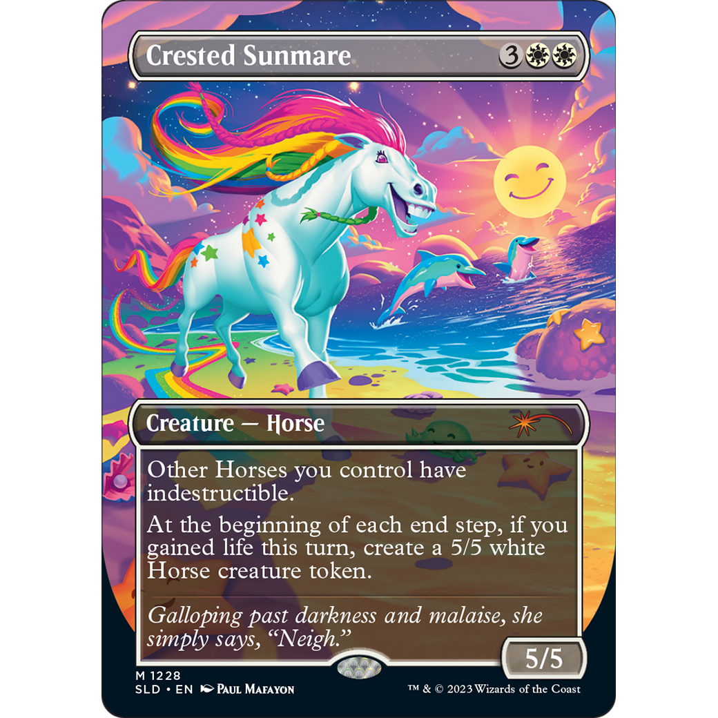 Crested Sunmare (SLD-1228) - Secret Lair Drop (Borderless)