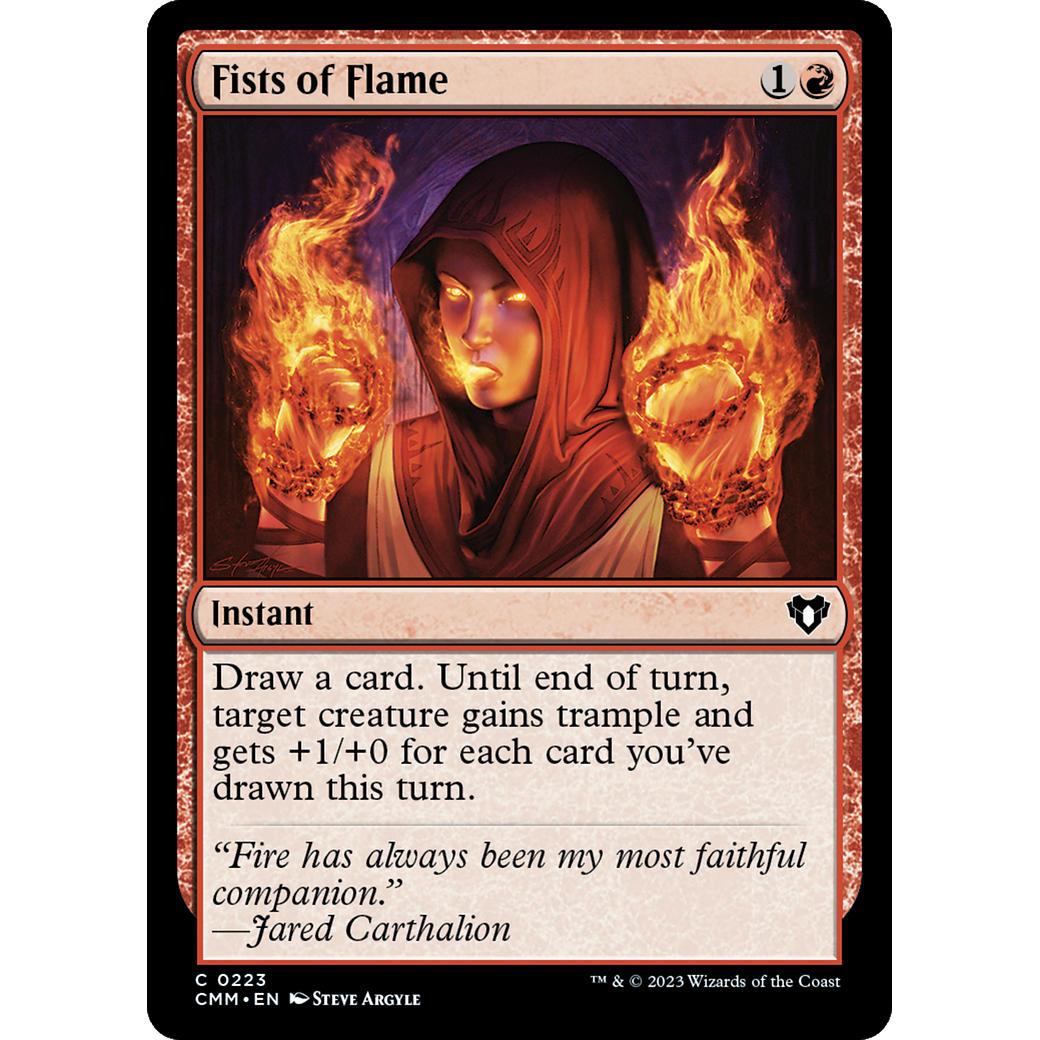Fists of Flame (CMM-223) - Commander Masters Foil