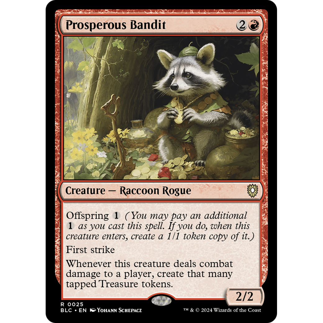 Prosperous Bandit (BLC-025) - Bloomburrow Commander