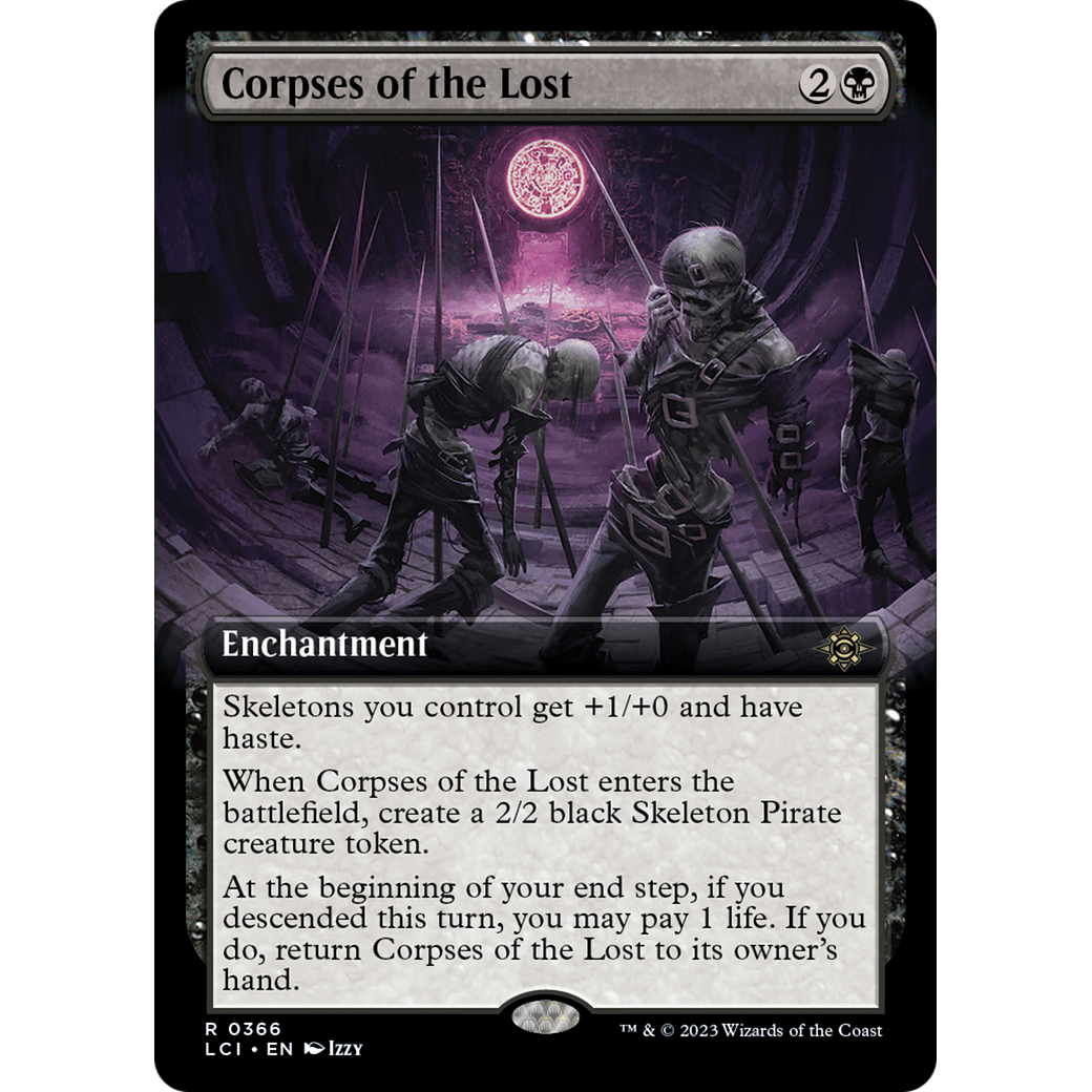 Corpses of the Lost (LCI-366) - The Lost Caverns of Ixalan: (Extended Art) Foil