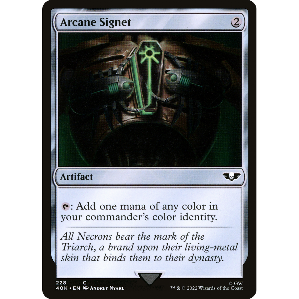 Arcane Signet (40K-228) - Warhammer 40,000 Commander