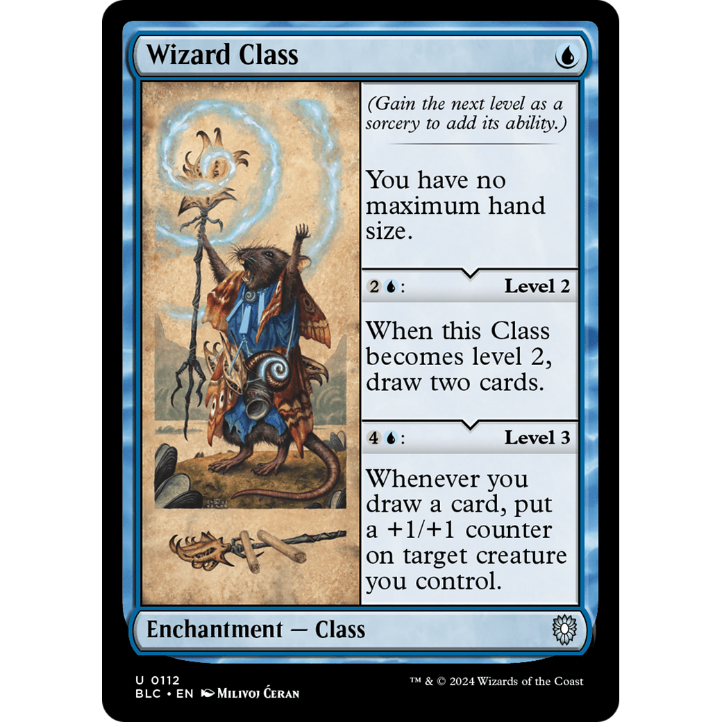 Wizard Class (BLC-112) - Bloomburrow Commander