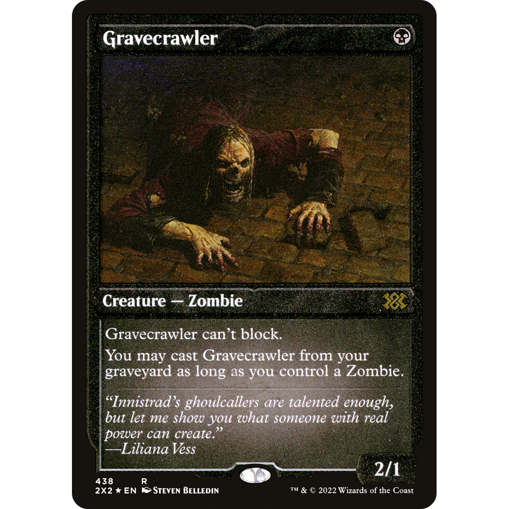 Gravecrawler (Foil Etched) (2X2-438) - Double Masters 2022 Foil