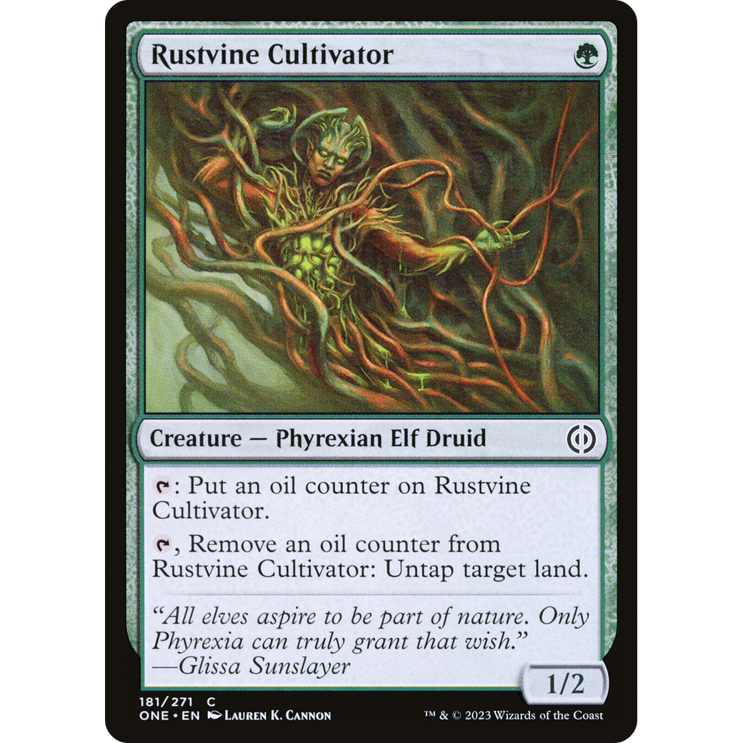 Rustvine Cultivator (ONE-181) - Phyrexia: All Will Be One Foil