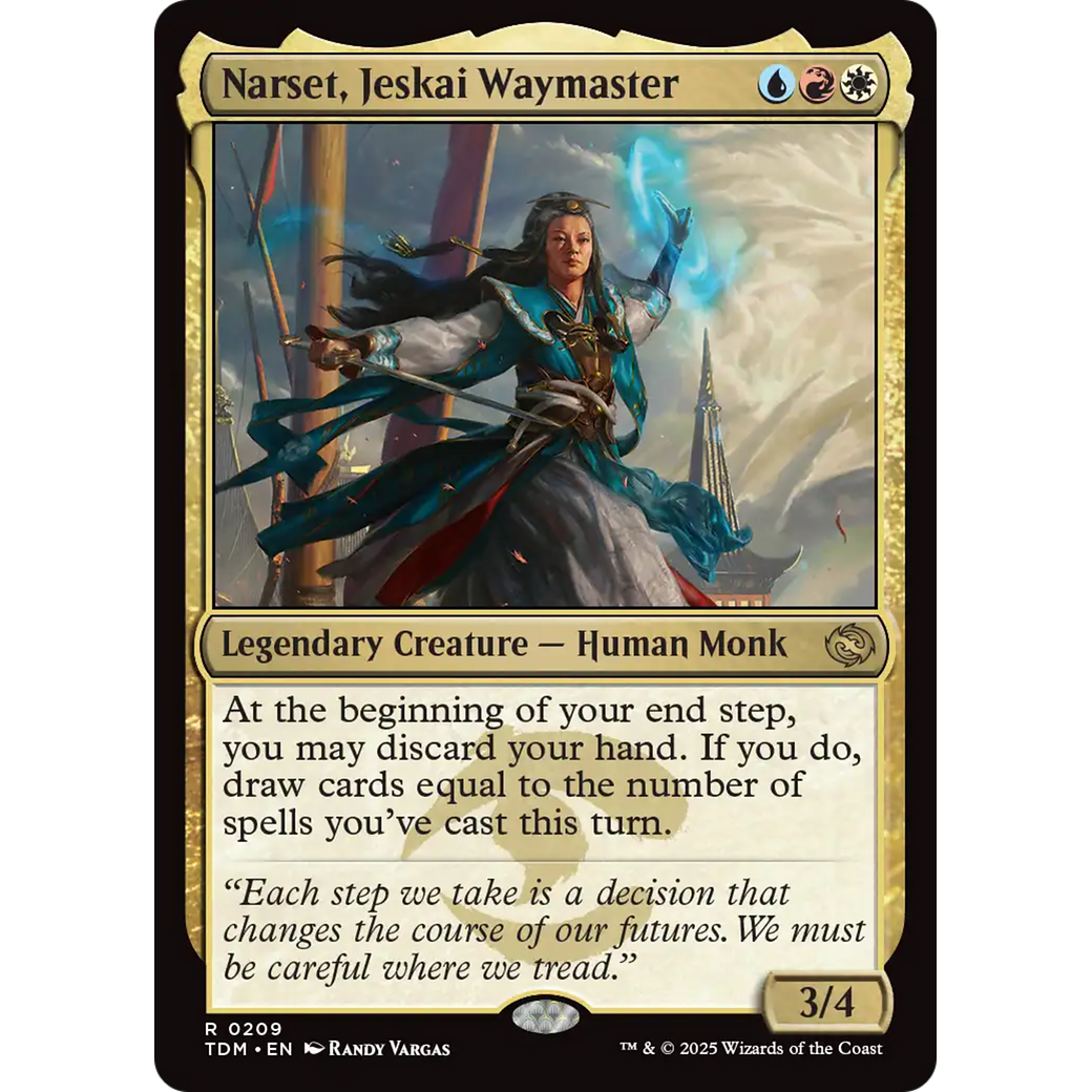 Narset, Jeskai Waymaster (TDM-209) - Tarkir: Dragonstorm Foil