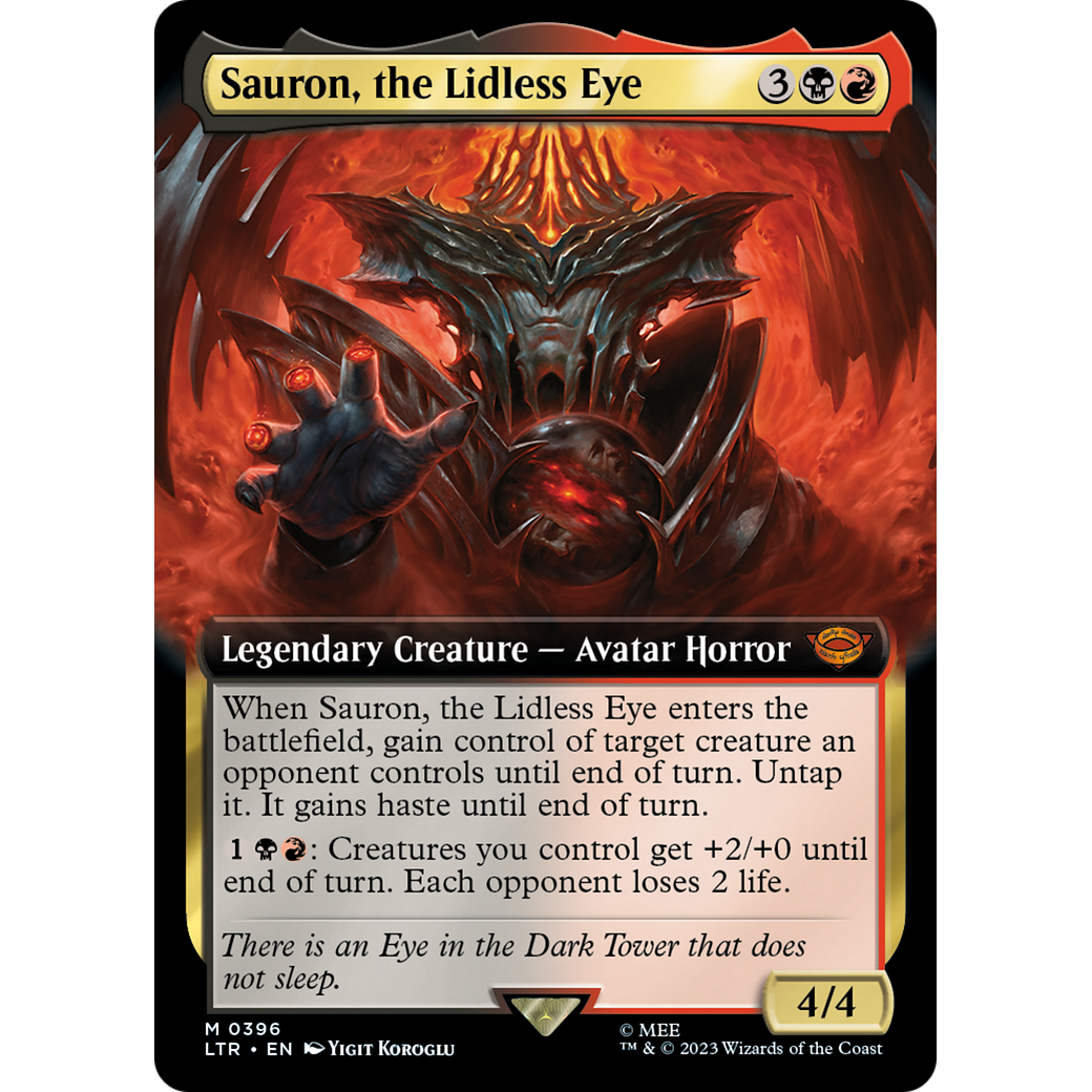 Sauron, the Lidless Eye (LTR-396) - The Lord of the Rings: Tales of Middle-earth: (Extended Art)