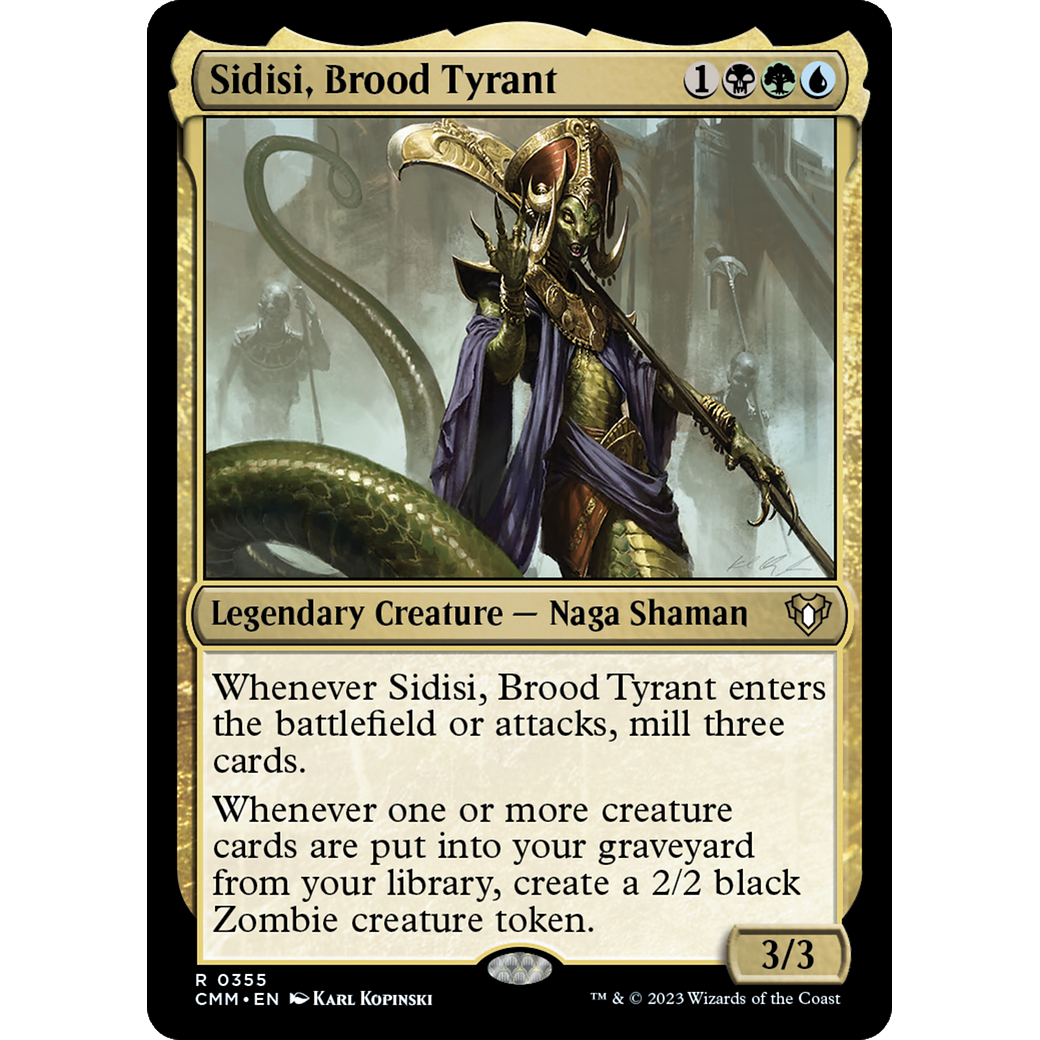 Sidisi, Brood Tyrant (CMM-355) - Commander Masters Foil