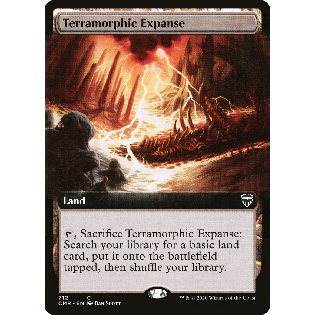 Terramorphic Expanse (Extended Art) (CMR-712) - Commander Legends: (Extended Art) Foil