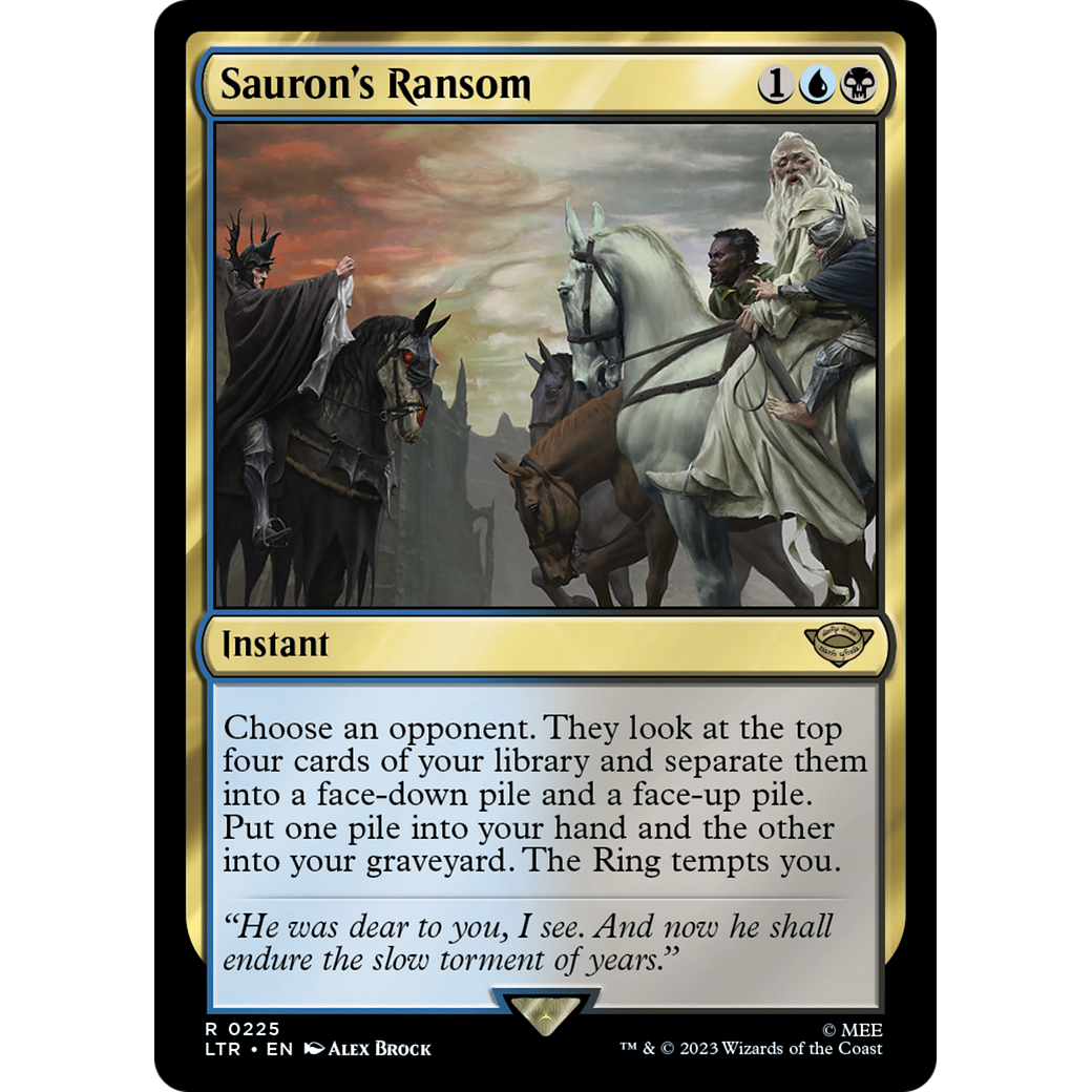 Sauron's Ransom (LTR-225) - The Lord of the Rings: Tales of Middle-earth Foil