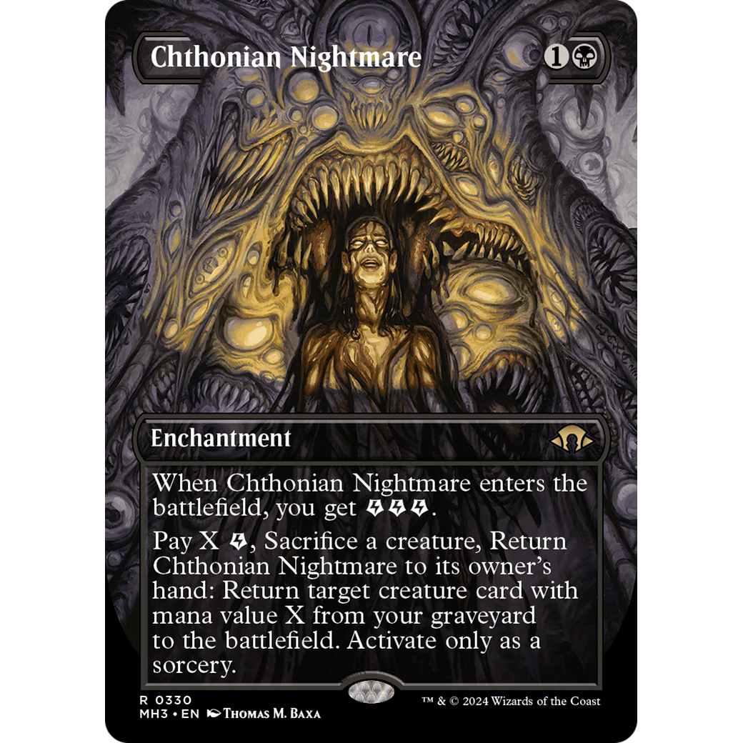 Chthonian Nightmare (MH3-330) - Modern Horizons 3 (Borderless) Foil